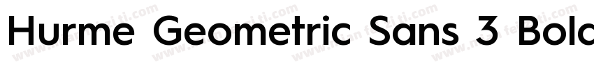 Hurme Geometric Sans 3 Bold字体转换